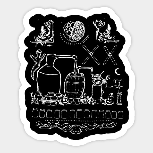 Halloween Moonshine Sticker by occultfx